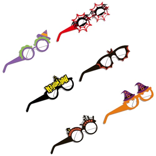 HINAYOSAN Hallowmas Partybrille Halloween Brillen Lustige Brillenrahmen Halloween Dekorationen Halloween Papier Brille Halloween Party Dekorationen HINAYOSAN Hallowmas Partybrille Halloween Brillen Lustige Brillenrahmen Halloween Dekorationen Halloween Papier Brille Halloween Party Dekorationen von HINAYOSAN