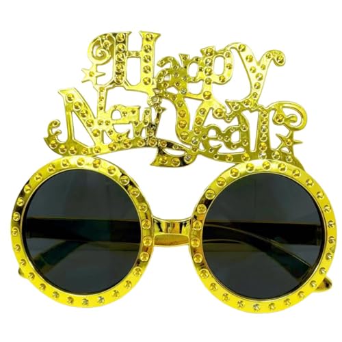 HINAYOSAN Happy New Year Brille für Fotografie Requisiten Party Brille für Neujahrspartys Weihnachten Hochzeit Geburtstag HINAYOSAN Happy New Year Brille für Fotografie Requisiten Party Brille für Neujahrspartys Weihnachten Hochzeit Geburtstag von HINAYOSAN
