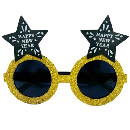 HINAYOSAN Happy New Year Brille für Fotografie Requisiten Party Brille für Neujahrspartys Weihnachten Hochzeit Geburtstag HINAYOSAN Happy New Year Brille für Fotografie Requisiten Party Brille für Neujahrspartys Weihnachten Hochzeit Geburtstag von HINAYOSAN
