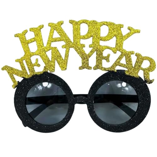 HINAYOSAN Happy New Year Brille für Fotografie Requisiten Party Brille für Neujahrspartys Weihnachten Hochzeit Geburtstag HINAYOSAN Happy New Year Brille für Fotografie Requisiten Party Brille für Neujahrspartys Weihnachten Hochzeit Geburtstag von HINAYOSAN