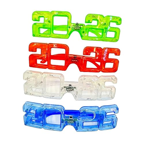 HINAYOSAN LED-Glühen mit 3 Leuchtmodi für Raves, Neons, Party, Geburtstag, Hochzeit, Karneval, Neujahr, leuchtende Brillen von HINAYOSAN