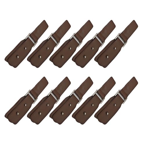 HINAYOSAN Leder-Knebelverschlüsse zum Annähen, Metallschnallenclip für Strickwaren, Windbreaker, Jacken, Mäntel, Kleidung, Schnallen, 10 Stück HINAYOSAN Leder-Knebelverschlüsse zum Annähen, Metallschnallenclip für Strickwaren, Windbreaker, Jacken, Mäntel, Kleidung, Schnallen, 10 Stück von HINAYOSAN