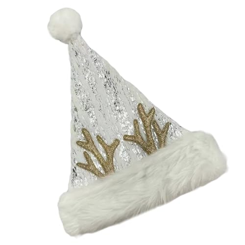 HINAYOSAN Weihnachtsmannmützen mit Goldprägung für Festival, Familientreffen, Party, Hirsch, Weihnachtsmannmütze, Urlaub, Kopfbedeckung, Weihnachtsrequisiten HINAYOSAN Weihnachtsmannmützen mit Goldprägung für Festival, Familientreffen, Party, Hirsch, Weihnachtsmannmütze, Urlaub, Kopfbedeckung, Weihnachtsrequisiten von HINAYOSAN