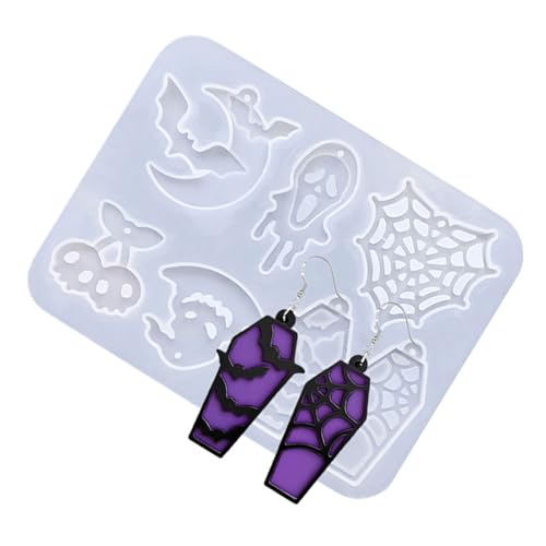 Halloween-Schmuckform, Kürbis-Specter, Silikon-Ohrring-Bastelzubehör, kleines Zubehör, Formen, Silikon-Textur, Spekter, Kürbis-Schmuckformen von HINAYOSAN