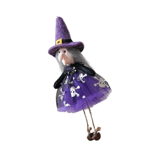 Halloween-Themen-Hängeornament, gruselige, unheimliche Dekorationen, Hexe, schwarze Katzen, Kürbis, Phantome für drinnen und draußen, gruselige Cartoon-Türglocken Halloween-Themen-Hängeornament, gruselige, unheimliche Dekorationen, Hexe, schwarze Katzen, Kürbis, Phantome für drinnen und draußen, gruselige Cartoon-Türglocken von HINAYOSAN