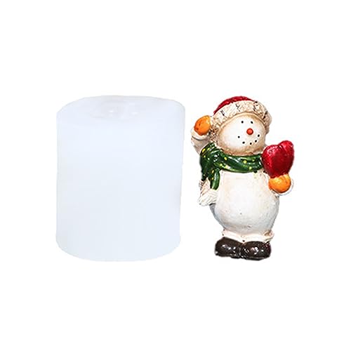 Kreative Silikonform aus Kunstharz für Gips und Schneemann, Weihnachtsschmuck, Epoxidharz zur Seifenherstellung von HINAYOSAN