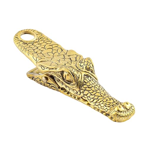 Kreativer Alligator-Lesezeichen-Aktenhalter aus Metall mit antikem Finish für Studenten, Büroklammer, modischer Schreibtisch-Organizer-Clip von HINAYOSAN