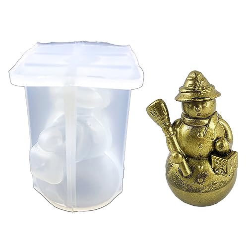 Kristalltropfen-Gipsschleifmittel, dreidimensional, Weihnachtsschneemann, Ornamente, Anhänger, Silikonform, Stereo, Weihnachtsschneemann, Formen für Harzguss Kristalltropfen-Gipsschleifmittel, dreidimensional, Weihnachtsschneemann, Ornamente, Anhänger, Silikonform, Stereo, Weihnachtsschneemann, Formen für Harzguss von HINAYOSAN