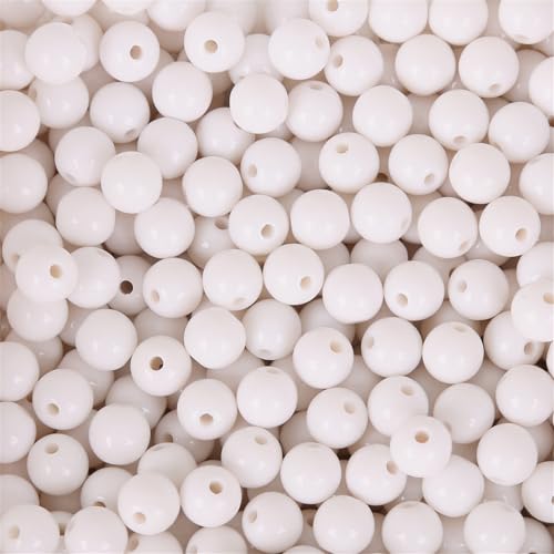 Lebendige 6 mm Acryl-Perlen-Kollektion für Handarbeit, Schmuck, Bastelmaterialien mit glatten Oberflächen, Acrylperlen zur Herstellung von HINAYOSAN