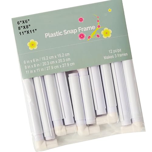 Quadratischer Stickrahmen in 3 Größen, Kreuze, Stickrahmen, PVC-Clip-Rahmen für Bastler Quadratischer Stickrahmen in 3 Größen, Kreuze, Stickrahmen, PVC-Clip-Rahmen für Bastler von HINAYOSAN