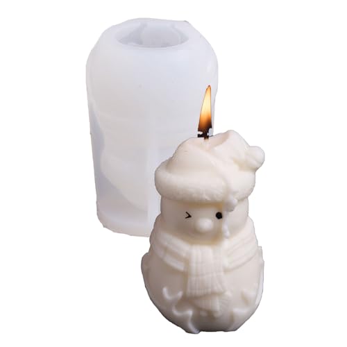 Silikonform mit Schneemann-Figur für handgefertigte Seife, Weihnachtsmotiv, Silikon für Epoxidharz, Schneemann-Form Silikonform mit Schneemann-Figur für handgefertigte Seife, Weihnachtsmotiv, Silikon für Epoxidharz, Schneemann-Form von HINAYOSAN