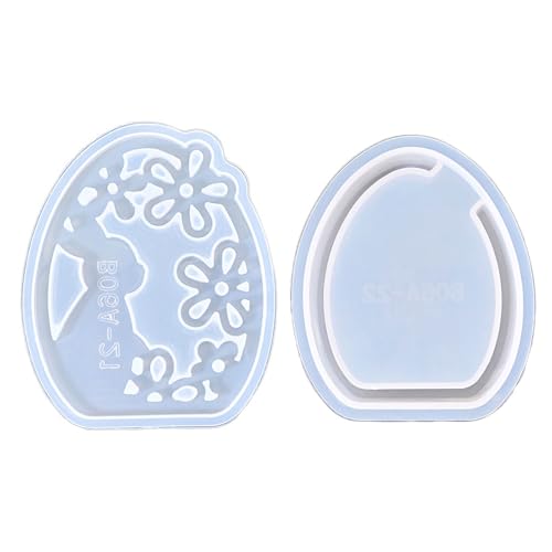 Silikonformen in Eierform für Epoxidharz, Teelichthalter, Gipsdekoration, Silikon-Kerzenständer-Formen für Ständer, Ostern, Silikon von HINAYOSAN