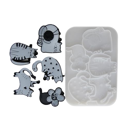 Silikonformen in Katzenform, für Schmuck, Anhänger, Ohrringe, Formen für einzigartige Halskette und Ohrringe Silikonformen in Katzenform, für Schmuck, Anhänger, Ohrringe, Formen für einzigartige Halskette und Ohrringe von HINAYOSAN
