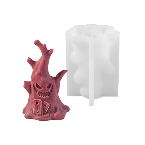 Stabile Silikonform für Seife und Seife, handgefertigt, Halloween, unheimliche Silikonform für Spect-Stumpf-Form von HINAYOSAN