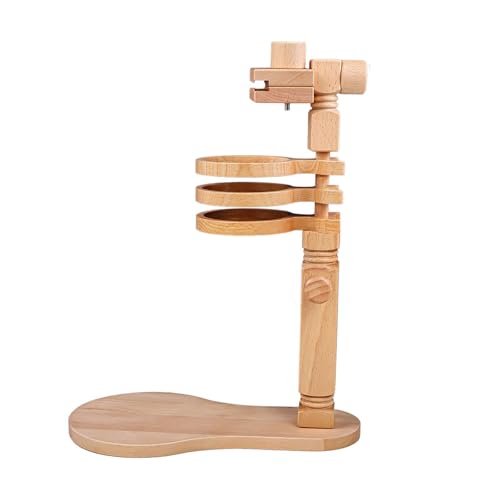 Stickrahmenständer mit 3 Ablageschalen, Stickrahmenhalter, höhenverstellbar, Holznährahmenständer Stickrahmenständer mit 3 Ablageschalen, Stickrahmenhalter, höhenverstellbar, Holznährahmenständer von HINAYOSAN