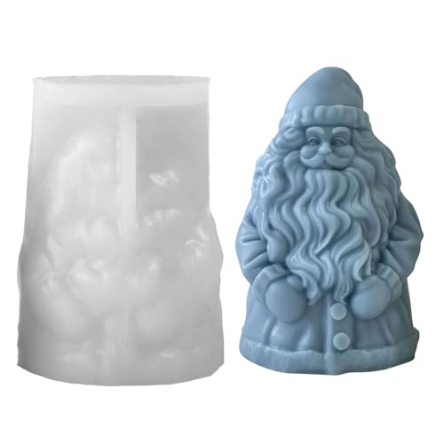 Weihnachtsmann-Silikonform, Mehrzweck-Epoxidharz-Silikon, Weihnachtsmann geeignet für handgefertigte Seifenherstellung Weihnachtsmann-Silikonform, Mehrzweck-Epoxidharz-Silikon, Weihnachtsmann geeignet für handgefertigte Seifenherstellung von HINAYOSAN