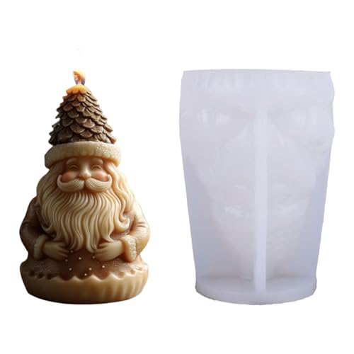 Weihnachtsmann-Silikonform, Mehrzweck-Silikon für die Herstellung von Seife, Urlaubsdekoration, Epoxidharz, Urlaubsform Weihnachtsmann-Silikonform, Mehrzweck-Silikon für die Herstellung von Seife, Urlaubsdekoration, Epoxidharz, Urlaubsform von HINAYOSAN