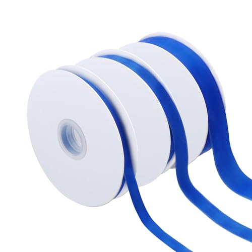 3 Stck Weihnachtsdekorationen aus blauem Samtband, Weihnachts-Marineblau-Samtband,Weihnachts-Schleifenband Blau Band für den Weihnachtsbaum,Solid Color Satin Velvet Ribbon für Weihnachten 3 Stck Weihnachtsdekorationen aus blauem Samtband, Weihnachts-Marineblau-Samtband,Weihnachts-Schleifenband Blau Band für den Weihnachtsbaum,Solid Color Satin Velvet Ribbon für Weihnachten von HINGTAI