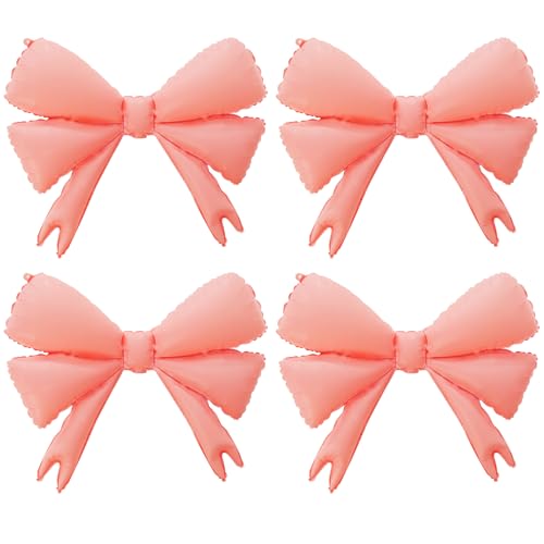 4 Stück große Schleife Geschenk-Dekorationen, mädchenhafte rosa Schleifen-Geburtstagsdekorationen, Bogen Geburtstagsdekorationen Schleifenballons, Verlobungsparty-Dekorationen, Schleifenballon 4 Stück große Schleife Geschenk-Dekorationen, mädchenhafte rosa Schleifen-Geburtstagsdekorationen, Bogen Geburtstagsdekorationen Schleifenballons, Verlobungsparty-Dekorationen, Schleifenballon von HINGTAI