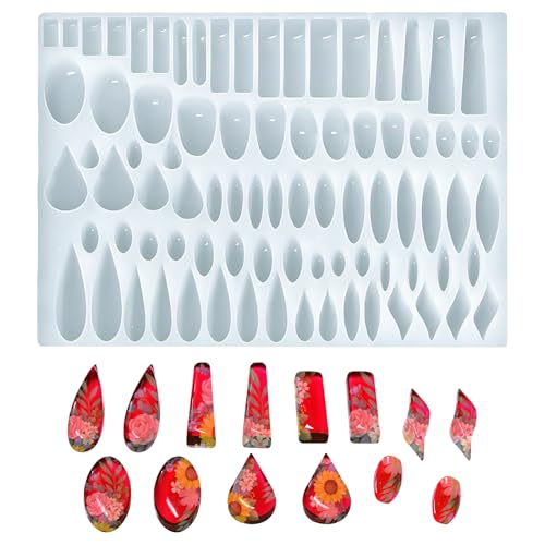 Epoxidharz Formen Schmuck Silikonform Schmuck für Ohrringe aus Kunstharz, mehrteiliges Set zum Herstellen baumelnder, kleine Gießformen aus Kunstharz DIY-Set zum Herstellen,tr?nenf?rmige form Epoxidharz Formen Schmuck Silikonform Schmuck für Ohrringe aus Kunstharz, mehrteiliges Set zum Herstellen baumelnder, kleine Gießformen aus Kunstharz DIY-Set zum Herstellen,tr?nenf?rmige form von HINGTAI