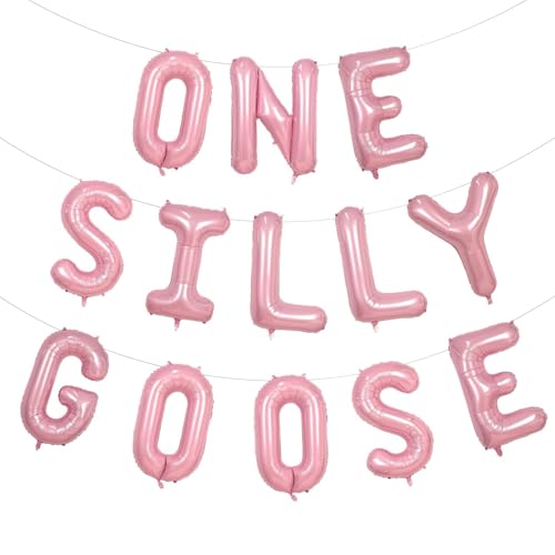 Geburtstagsbanner mit rosa Gänseballons für Mädchen, interessante Geburtstagsdekorationen mit einer Gans, voller Partyzubehör mit mädchenhaftem Herz und rosa Ballondekor,Dumme Gans Geburtstag Geburtstagsbanner mit rosa Gänseballons für Mädchen, interessante Geburtstagsdekorationen mit einer Gans, voller Partyzubehör mit mädchenhaftem Herz und rosa Ballondekor,Dumme Gans Geburtstag von HINGTAI
