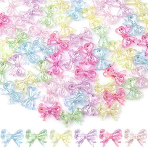 HINZIC Bunte Schleifen-Perlen, 18 x 14 mm, 3D-Perlen, niedliche Acryl-Schleife, ästhetische Charms, Großpackung für Stifte, Schlüsselanhänger, Armband, Halskette, Ohrringe, Schmuckherstellung, DIY HINZIC Bunte Schleifen-Perlen, 18 x 14 mm, 3D-Perlen, niedliche Acryl-Schleife, ästhetische Charms, Großpackung für Stifte, Schlüsselanhänger, Armband, Halskette, Ohrringe, Schmuckherstellung, DIY von HINZIC