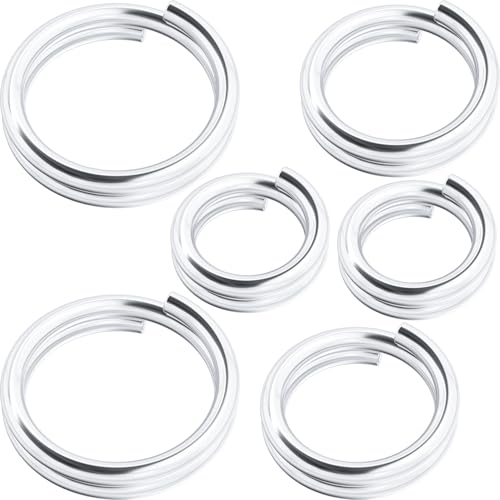 HINZIC Split-Bindering, 925er-Sterlingsilber, 4 mm/5 mm/6 mm, kleiner Schmuckverschluss, offene Verbindungsverschlüsse für Schlüsselanhänger, Armband, Ohrringe, Charm, Silber, 6 Stück HINZIC Split-Bindering, 925er-Sterlingsilber, 4 mm/5 mm/6 mm, kleiner Schmuckverschluss, offene Verbindungsverschlüsse für Schlüsselanhänger, Armband, Ohrringe, Charm, Silber, 6 Stück von HINZIC