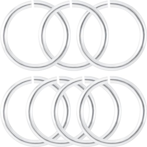 HINZIC Split-Bindering, 925er-Sterlingsilber, 6 mm, kleiner Schmuckverschluss, offene Verbindungsverschlüsse für Schlüsselanhänger, Armband, Ohrringe, Charm, 7 Stück von HINZIC