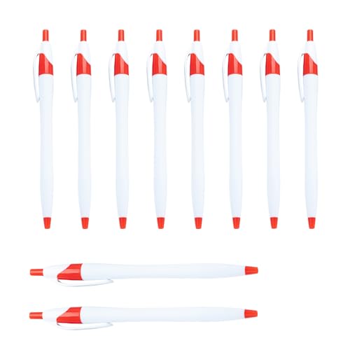 10 PCs Retractable Kugelschreiber 1.0mm Schreiben Von Plastikstiftstift Schwarze Ninten Schreibwarenstift Für Lehrer von HIOPOIUYT