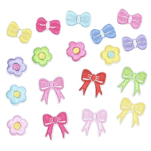 18 Pack Bows Stylische Gestickte Patches Handgefertigte Taschenhut Schuhe Kleidungsstücke Für Persönlichkeitsstile von HIOPOIUYT