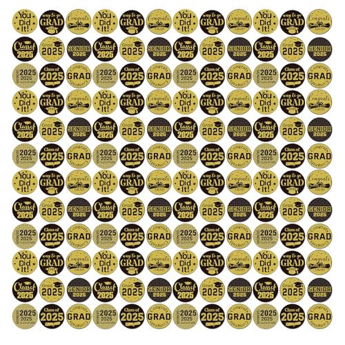 500pcs Klasse Von 2025 Abschlussaufkleber 25mm Dichtungsaufkleber Kleber Etiketten Für Dichtungsumschläge Kartendekoration Wickelbezeichnungen Aufkleber von HIOPOIUYT