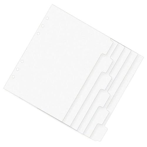 6 transparente Acryl-Binder-Trennblätter, transparenter Etikettenplatz, 6-fach gelocht, Ordner, Trennwand für 6 Ringe, Ordner, Notizbuch, Tagebuch 6 transparente Acryl-Binder-Trennblätter, transparenter Etikettenplatz, 6-fach gelocht, Ordner, Trennwand für 6 Ringe, Ordner, Notizbuch, Tagebuch von HIOPOIUYT