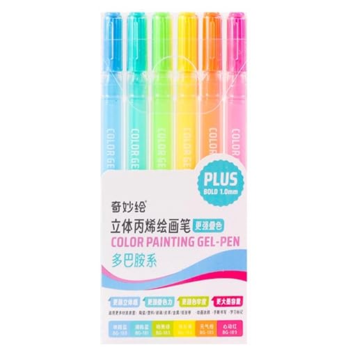 Acryl-Marker-Set mit 6/12/54 Farben, Gelstift, Acrylfarbe, Marker, Zeichenstift für Glas, Metall, Zeichnen Acryl-Marker-Set mit 6/12/54 Farben, Gelstift, Acrylfarbe, Marker, Zeichenstift für Glas, Metall, Zeichnen von HIOPOIUYT