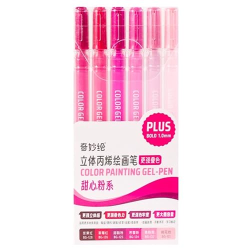 Acryl-Marker-Set mit 6/12/54 Farben, Gelstift, Acrylfarbe, Marker, Zeichenstift für Glas, Metall, Zeichnen Acryl-Marker-Set mit 6/12/54 Farben, Gelstift, Acrylfarbe, Marker, Zeichenstift für Glas, Metall, Zeichnen von HIOPOIUYT