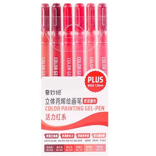 Acryl-Marker-Set mit 6/12/54 Farben, Gelstift, Acrylfarbe, Marker, Zeichenstift für Glas, Metall, Zeichnen Acryl-Marker-Set mit 6/12/54 Farben, Gelstift, Acrylfarbe, Marker, Zeichenstift für Glas, Metall, Zeichnen von HIOPOIUYT