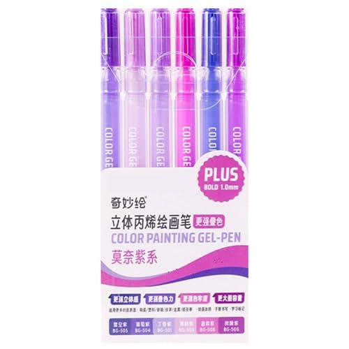 Acryl-Marker-Set mit 6/12/54 Farben, Gelstift, Acrylfarbe, Marker, Zeichenstift für Glas, Metall, Zeichnen Acryl-Marker-Set mit 6/12/54 Farben, Gelstift, Acrylfarbe, Marker, Zeichenstift für Glas, Metall, Zeichnen von HIOPOIUYT