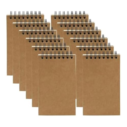 Doppelspulen-Notizbuch, 38,1 x 7,6 cm, 20 Seiten, breit liniert, kleiner Notizblock, Taschennotizblöcke zum Notizen, 12 Stück Doppelspulen-Notizbuch, 38,1 x 7,6 cm, 20 Seiten, breit liniert, kleiner Notizblock, Taschennotizblöcke zum Notizen, 12 Stück von HIOPOIUYT