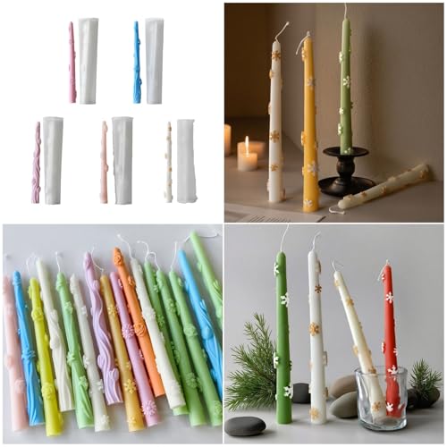 Flexible Silikonform Blumenmuster Kerzenhandwerkszubehör Haus Decors Geeignet Für Herstellen Von Kerzen Geeignet von HIOPOIUYT