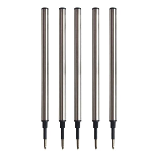 HIOPOIUYT 1/5/20 Stück Ersatzminen aus Edelstahl, 0,5 mm Spitze, schnell trocknend, glatt zu schreiben, für Kugelschreiber, Gelschreiber HIOPOIUYT 1/5/20 Stück Ersatzminen aus Edelstahl, 0,5 mm Spitze, schnell trocknend, glatt zu schreiben, für Kugelschreiber, Gelschreiber von HIOPOIUYT
