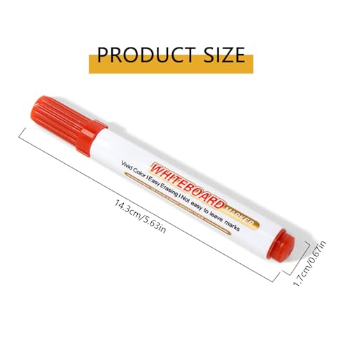 HIOPOIUYT 12 Stück schwimmende Whiteboard-Marker, runde Spitze, 12 Farben, radierbare Marker für Kinder, Kunst, Handwerk, Schule, Büro, Verwendung auf Wasserbasis, radierbare Marker HIOPOIUYT 12 Stück schwimmende Whiteboard-Marker, runde Spitze, 12 Farben, radierbare Marker für Kinder, Kunst, Handwerk, Schule, Büro, Verwendung auf Wasserbasis, radierbare Marker von HIOPOIUYT