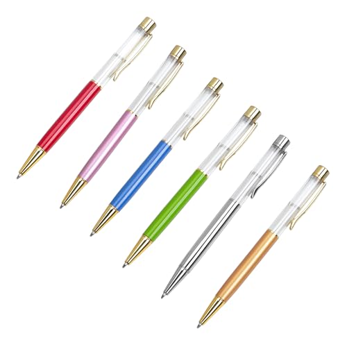 HIOPOIUYT 6 Stück einziehbarer Kugelschreiber, Business-Signierstift, glatt zu schreiben, Metall-Kugelschreiber mit Stift-Clip HIOPOIUYT 6 Stück einziehbarer Kugelschreiber, Business-Signierstift, glatt zu schreiben, Metall-Kugelschreiber mit Stift-Clip von HIOPOIUYT