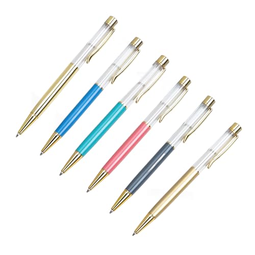 HIOPOIUYT 6 Stück einziehbarer Kugelschreiber, Business-Signierstift, glatt zu schreiben, Metall-Kugelschreiber mit Stift-Clip HIOPOIUYT 6 Stück einziehbarer Kugelschreiber, Business-Signierstift, glatt zu schreiben, Metall-Kugelschreiber mit Stift-Clip von HIOPOIUYT