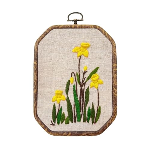 HIOPOIUYT Blumenstickerei Set Für Home Decoration Art Craft Beinhaltet Stickerei Hoop Stickstoffmuster Faden Und Nadel HIOPOIUYT Blumenstickerei Set Für Home Decoration Art Craft Beinhaltet Stickerei Hoop Stickstoffmuster Faden Und Nadel von HIOPOIUYT