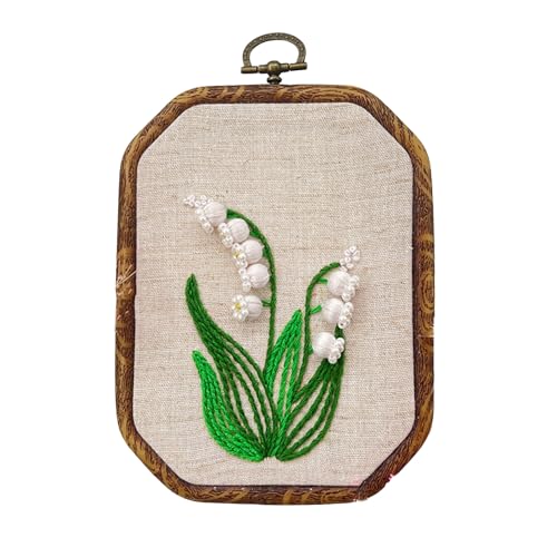 HIOPOIUYT Blumenstickerei Set Für Home Decoration Art Craft Beinhaltet Stickerei Hoop Stickstoffmuster Faden Und Nadel HIOPOIUYT Blumenstickerei Set Für Home Decoration Art Craft Beinhaltet Stickerei Hoop Stickstoffmuster Faden Und Nadel von HIOPOIUYT