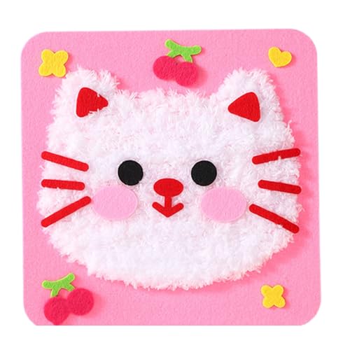 HIOPOIUYT Cartoon Animal Sewing Craft Set Educational Stickerei von HIOPOIUYT