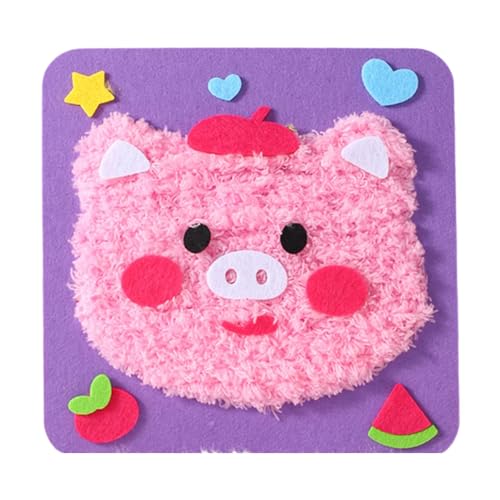 HIOPOIUYT Cartoon Animal Sewing Craft Set Educational Stickerei von HIOPOIUYT