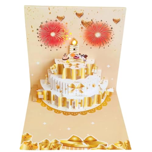 HIOPOIUYT Geburtstagsgrußkarte Mit Licht Und Musik Kuchen Grußkarte Licht Und Ton Geburtstag Für Frauen Kid Party Supplies HIOPOIUYT Geburtstagsgrußkarte Mit Licht Und Musik Kuchen Grußkarte Licht Und Ton Geburtstag Für Frauen Kid Party Supplies von HIOPOIUYT