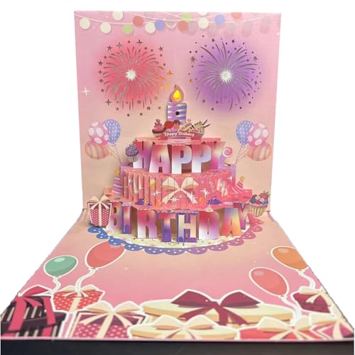 HIOPOIUYT Geburtstagsgrußkarte Mit Licht Und Musik Kuchen Grußkarte Licht Und Ton Geburtstag Für Frauen Kid Party Supplies HIOPOIUYT Geburtstagsgrußkarte Mit Licht Und Musik Kuchen Grußkarte Licht Und Ton Geburtstag Für Frauen Kid Party Supplies von HIOPOIUYT