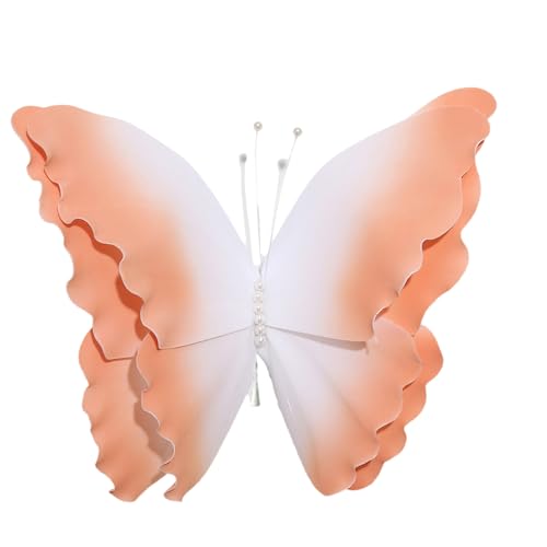 HIOPOIUYT Große Schmetterlings-Dekoration für Hochzeit und Veranstaltung, Wandkunst, Ornament für Zuhause, Kinderzimmer, Hochzeit, Display, Schmetterlingsparty-Zubehör HIOPOIUYT Große Schmetterlings-Dekoration für Hochzeit und Veranstaltung, Wandkunst, Ornament für Zuhause, Kinderzimmer, Hochzeit, Display, Schmetterlingsparty-Zubehör von HIOPOIUYT