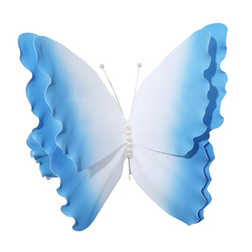 HIOPOIUYT Große Schmetterlings-Dekoration für Hochzeit und Veranstaltung, Wandkunst, Ornament für Zuhause, Kinderzimmer, Hochzeit, Display, Schmetterlingsparty-Zubehör HIOPOIUYT Große Schmetterlings-Dekoration für Hochzeit und Veranstaltung, Wandkunst, Ornament für Zuhause, Kinderzimmer, Hochzeit, Display, Schmetterlingsparty-Zubehör von HIOPOIUYT